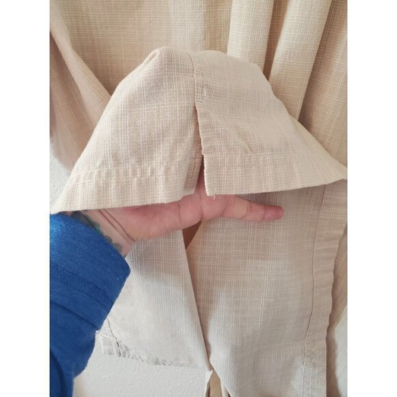 Vintage Scandia Woods Shirt Mens Size XL Button Up Short Sleeve Ivory Color - Picture 9 of 13